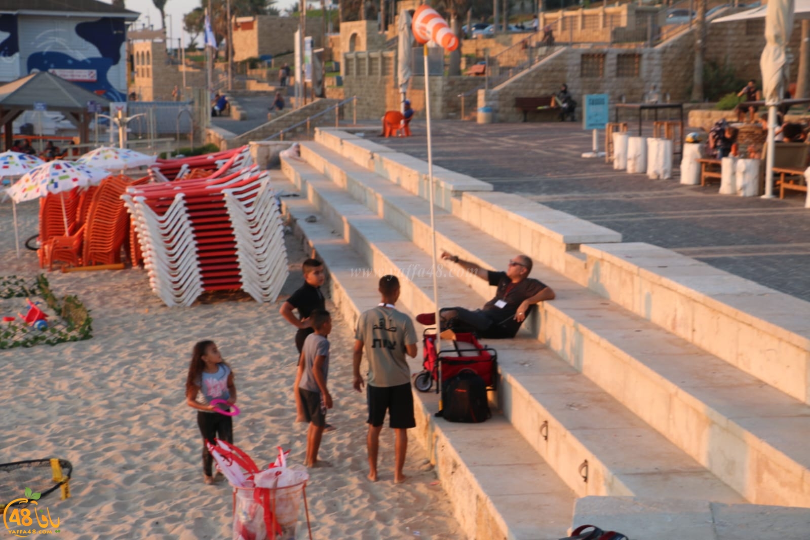 ألعاب ممتعة ضمن فعاليات خميس بالريف على شاطئ بحر يافا